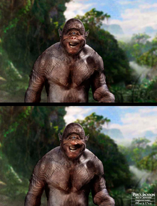 Illustration for article titled Concept art shows Percy Jackson's cyclops could have been way nastier